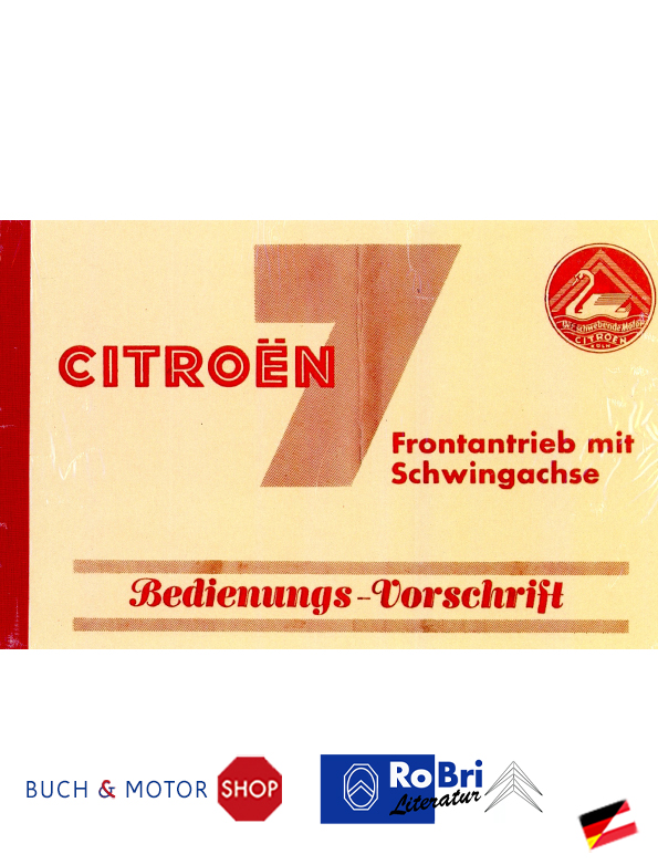 Citroën Traction Avant 7CV Bedienungsvorschrift